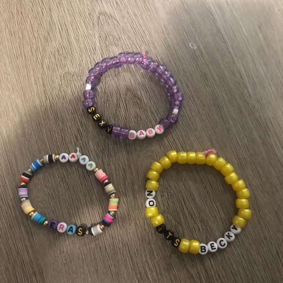 Set of 3 “Taylor Swift Fan” eras tour bracelet set - Picture 1 of 3